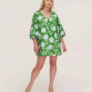Target x Kate Spade Rose Poplin Green Mini Dress